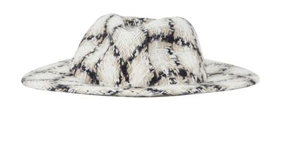 Chanel Tweed Fedora Hat, front view